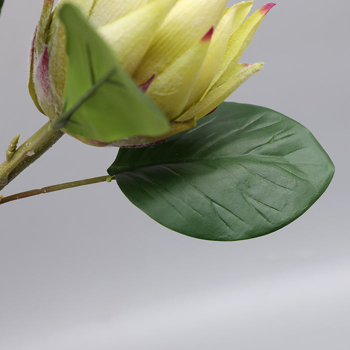 A granel 21" flores artificiales King Protea tallo al por mayor 