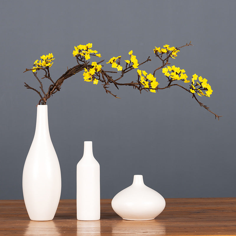 Artificial Cherry Blossom Branch, 34" Tall, Bendable Stems for Home Decor, Wedding, and Commercial Use