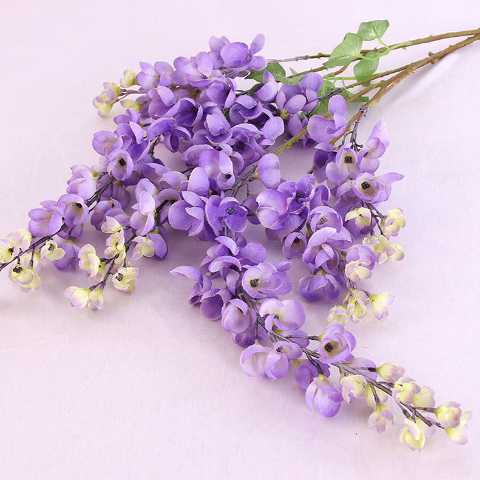 Bulk Exclusive Extra Long Stem 39" Artificial Wisteria Hanging Flowers Violet Wholesale