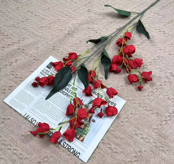 Bulk 39" Lily of The Valley Hanging Orchid Long Stem Silk Flowers Artificial Wholesale