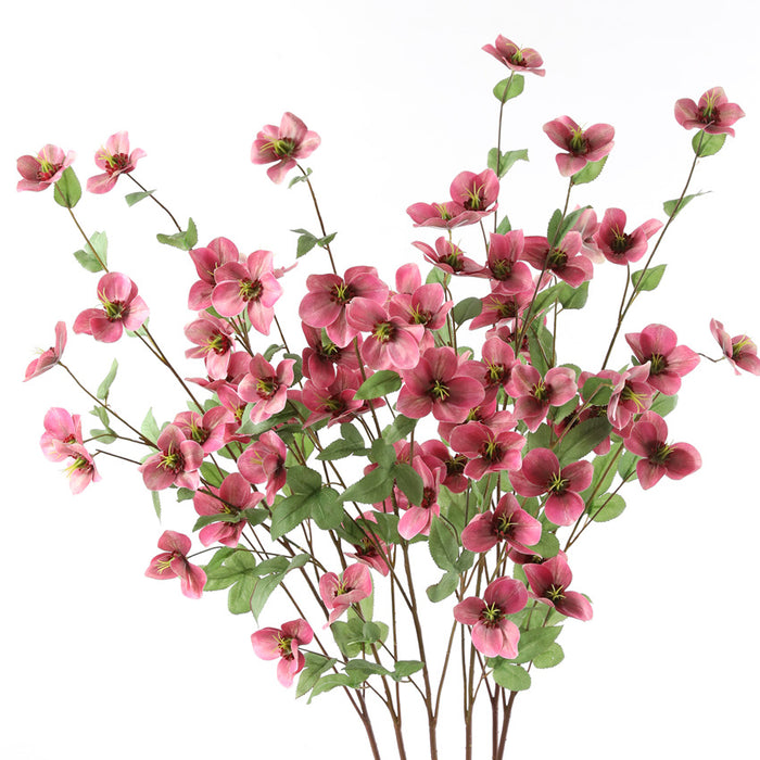 Venta al por mayor de flores artificiales Helleborus de 23 "a granel 