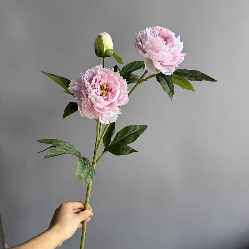 Bulk 29" Faux Silk Peony Artificial Flowers for DIY Bouquet Centerpieces Wedding Fillers Arrangements Shower Decorations