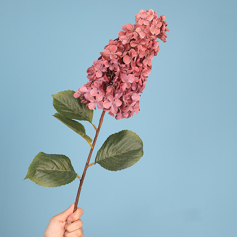 Bulk 4 Pcs 33" Tall Faux Panicle Hydrangea Stems Extra Long Silk Flowers for Floor Vases, Fall Home Decor & Wedding Centerpieces