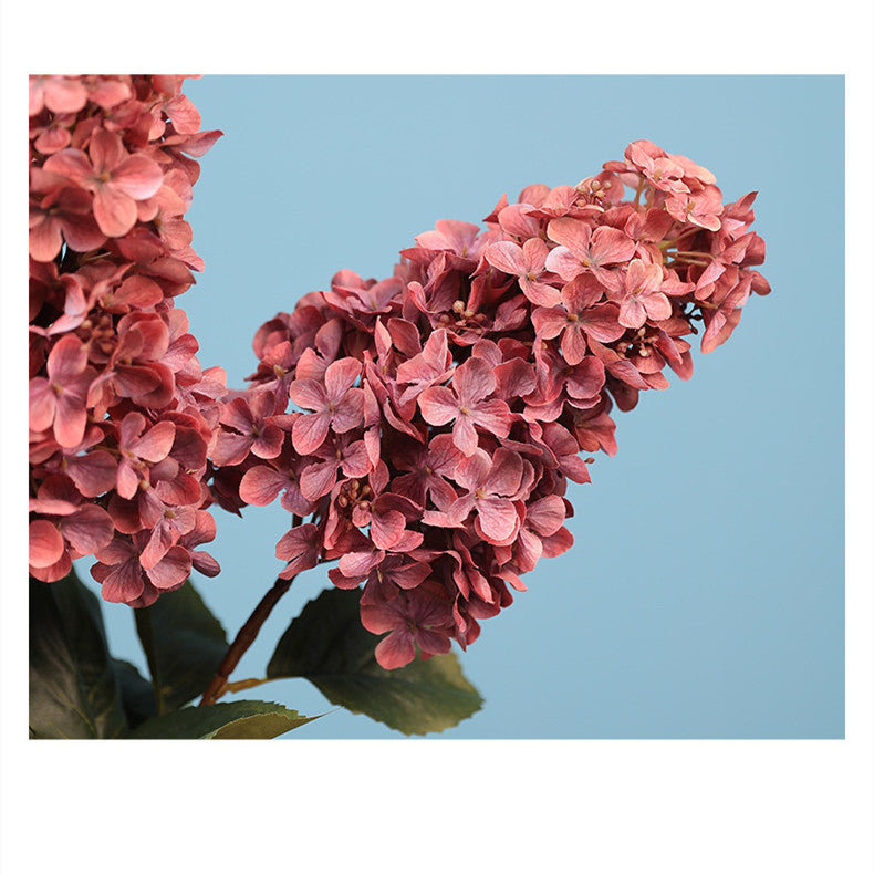 Bulk 4 Pcs 33" Tall Faux Panicle Hydrangea Stems Extra Long Silk Flowers for Floor Vases, Fall Home Decor & Wedding Centerpieces