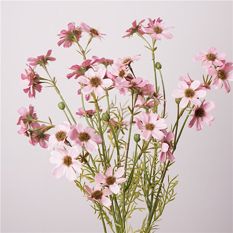 Real Touch Autumn Lace Mums, 26" Tall Faux Chrysanthemum Stems, Realistic Fall Flowers for Vase, DIY Wedding, and Home Decor Arrangements