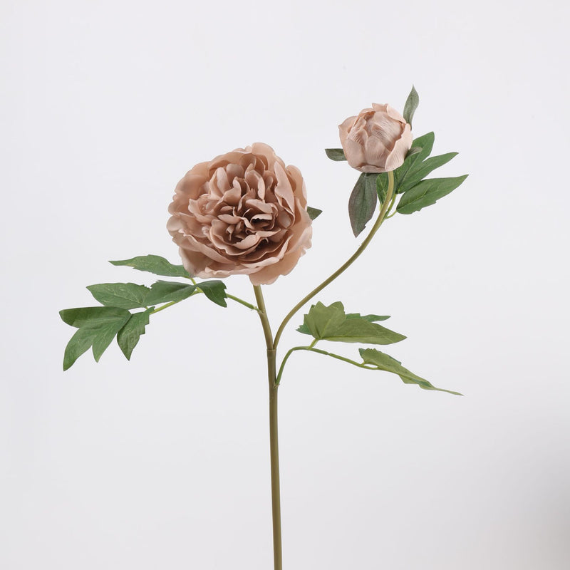 Real Touch Peony Stem, 29" Large Autumn Faux Flower, Long Stem Artificial Peonies for Wedding Bouquets, Vase Arrangements, Fall Home Decor