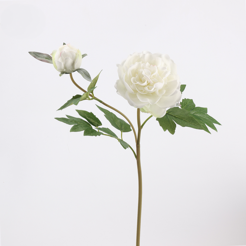 Real Touch Peony Stem, 29" Large Autumn Faux Flower, Long Stem Artificial Peonies for Wedding Bouquets, Vase Arrangements, Fall Home Decor