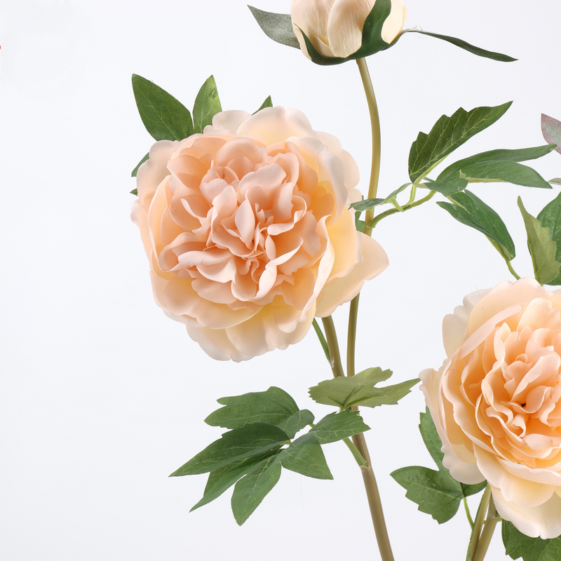 Real Touch Peony Stem, 29" Large Autumn Faux Flower, Long Stem Artificial Peonies for Wedding Bouquets, Vase Arrangements, Fall Home Decor