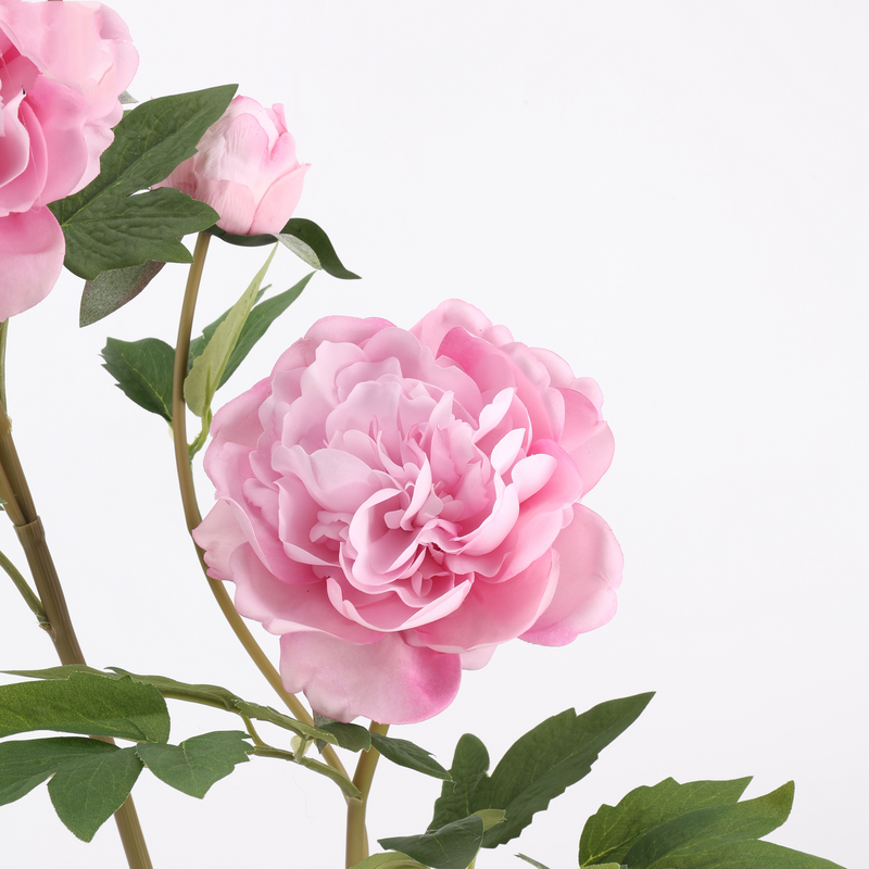 Real Touch Peony Stem, 29" Large Autumn Faux Flower, Long Stem Artificial Peonies for Wedding Bouquets, Vase Arrangements, Fall Home Decor