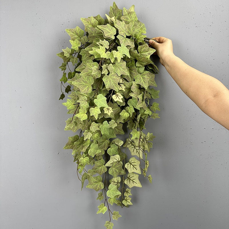 2Pcs Autumn Hanging Ivy, 29 Inch Realistic Faux Vine, Lifelike Trailing Greenery for Wall, Shelf, Wedding Decor, Indoor & Outdoor Use