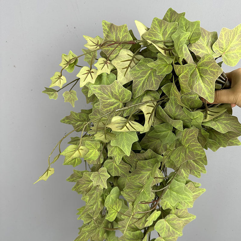 2Pcs Autumn Hanging Ivy, 29 Inch Realistic Faux Vine, Lifelike Trailing Greenery for Wall, Shelf, Wedding Decor, Indoor & Outdoor Use