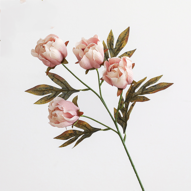 18" Dusty Rose Peony Stem | Lifelike Silk Faux Flowers for Weddings, Home Decor & Autumn Arrangements