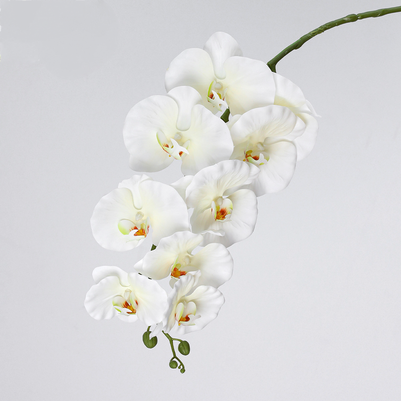 Set of 2, 40" Tall Faux Phalaenopsis Orchid Stems, Lifelike Large Artificial Flowers with 9 Blooms for Vase, Home Decor, Wedding Centerpieces & DIY Floral Arrangements