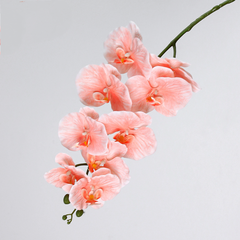 Set of 2, 40" Tall Faux Phalaenopsis Orchid Stems, Lifelike Large Artificial Flowers with 9 Blooms for Vase, Home Decor, Wedding Centerpieces & DIY Floral Arrangements