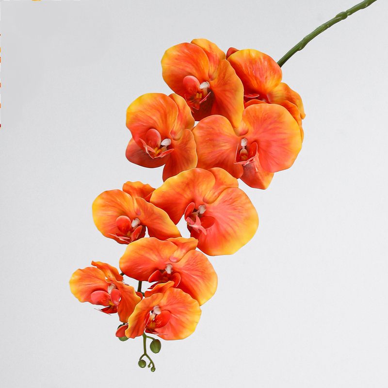 Set of 2, 40" Tall Faux Phalaenopsis Orchid Stems, Lifelike Large Artificial Flowers with 9 Blooms for Vase, Home Decor, Wedding Centerpieces & DIY Floral Arrangements