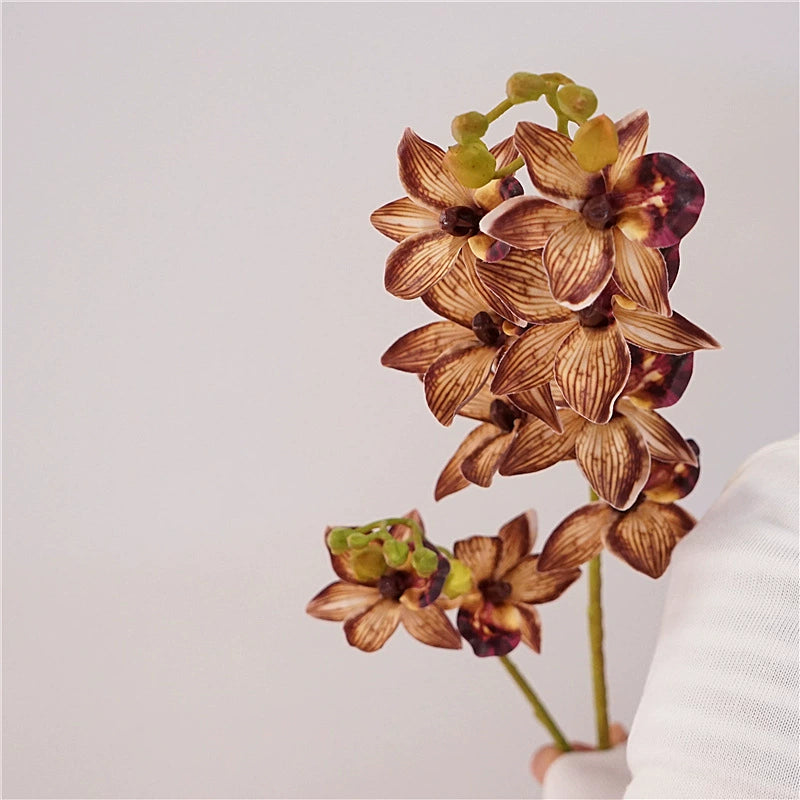 Real Touch Orchid Arrangement, 34" Faux Flowers, Elegant Home Decor, Wedding & Event Centerpiece, Perfect for Florists and Bulk Buyers