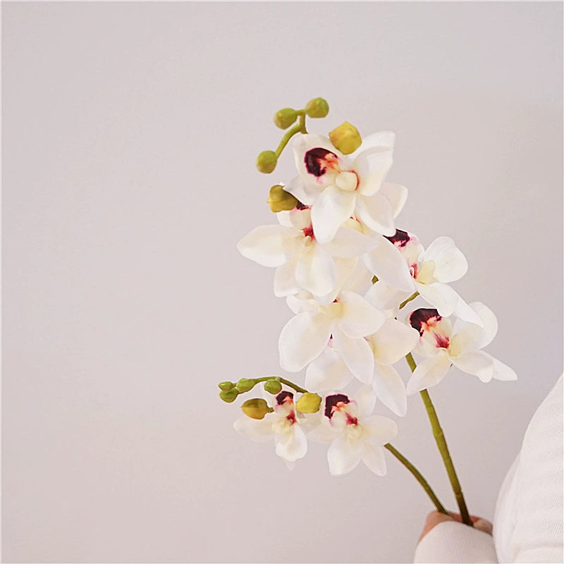 Real Touch Orchid Arrangement, 34" Faux Flowers, Elegant Home Decor, Wedding & Event Centerpiece, Perfect for Florists and Bulk Buyers