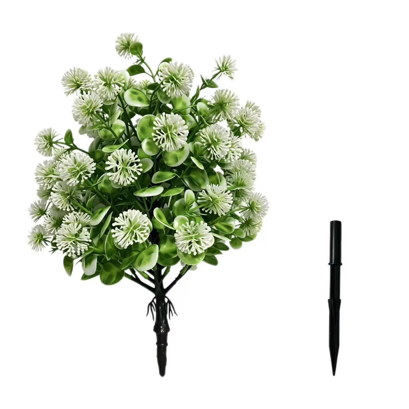 Faux Dandelion & Eucalyptus Stem, 19" Lifelike Artificial Flower Pick, Tall Greenery Spray for Vase, Farmhouse Home Decor, DIY Wedding Arrangements