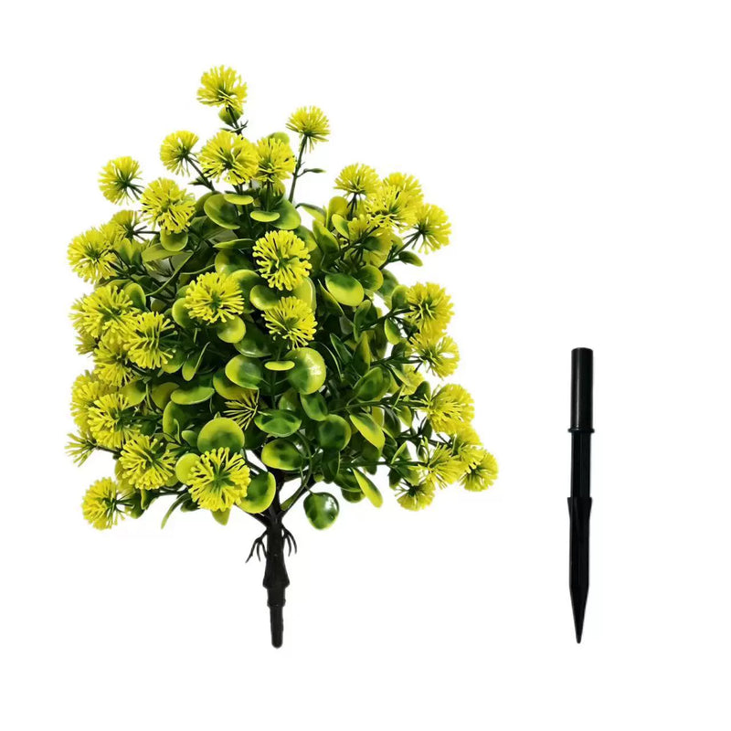 Faux Dandelion & Eucalyptus Stem, 19" Lifelike Artificial Flower Pick, Tall Greenery Spray for Vase, Farmhouse Home Decor, DIY Wedding Arrangements