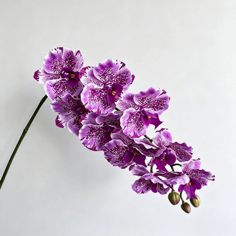 39" Tall Phalaenopsis Orchid Stem, 9-Head Real Touch Faux Flowers, Large Realistic Orchid for Vase, Modern Home Decor, Wedding Centerpiece, DIY