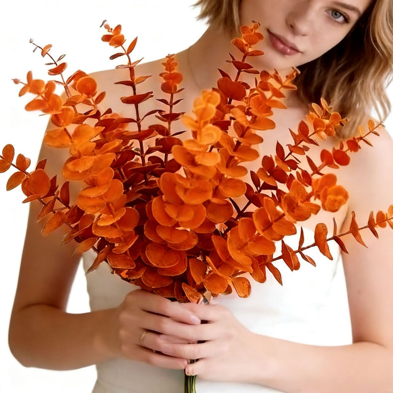 20 Pcs Bulk Faux Eucalyptus Stems, 19" Tall Realistic Artificial Greenery, Lifelike Leaves for Wedding Bouquets, Vase Filler & Modern Home Decor