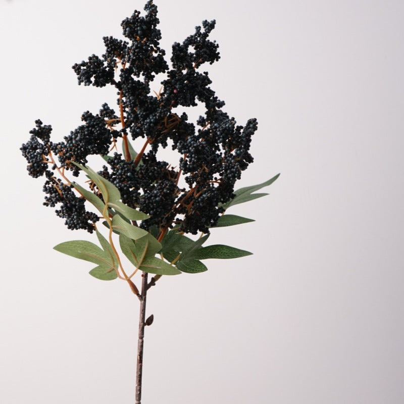 2-Pack Autumn Berry Stems, 17" Tall Realistic Faux Nandina Branches, Lifelike Seasonal Filler for Vases, Farmhouse Home Decor, Fall Weddings & DIY