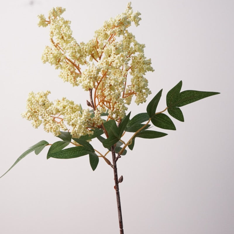 2-Pack Autumn Berry Stems, 17" Tall Realistic Faux Nandina Branches, Lifelike Seasonal Filler for Vases, Farmhouse Home Decor, Fall Weddings & DIY