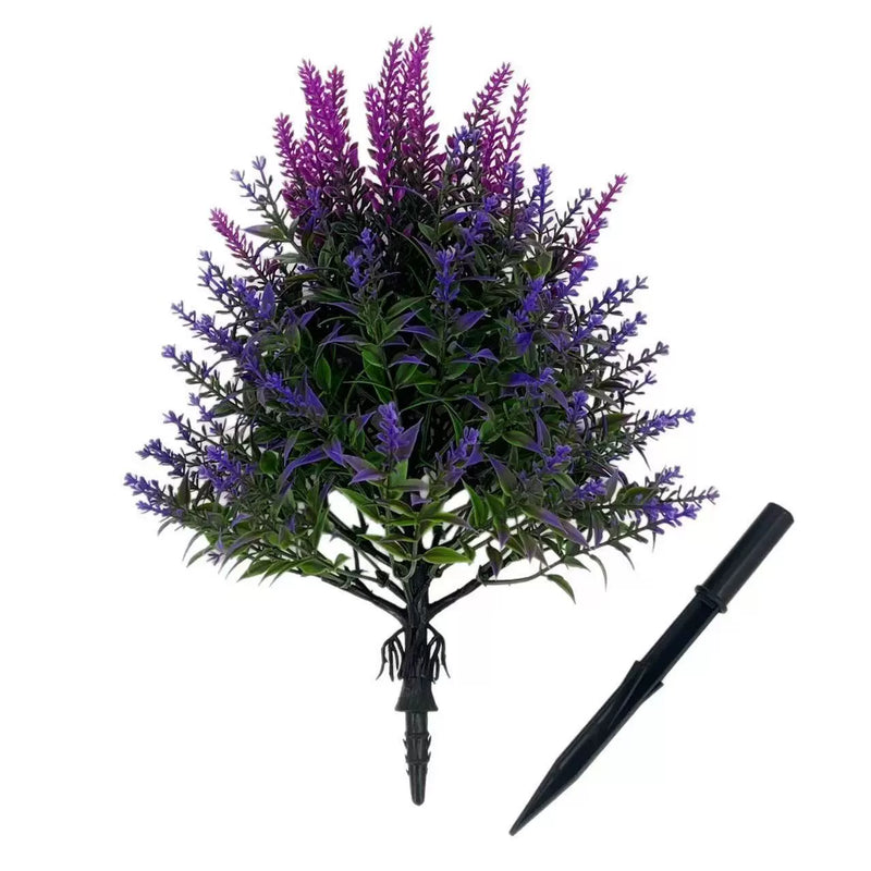 Set of 2, 20" Tall Artificial Lavender Stems, Realistic Faux Lavender Sprays for Vase, Wedding Bouquet, Farmhouse Home Decor, Outdoor Arrangement