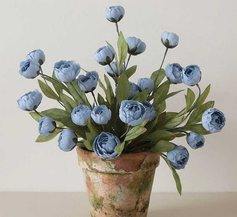 Bulk 6 Pcs 27" Tall Artificial Peony Stems, Realistic Silk Flowers with Long Stems for Vase, DIY Wedding Bouquets, Centerpieces & Home Decor