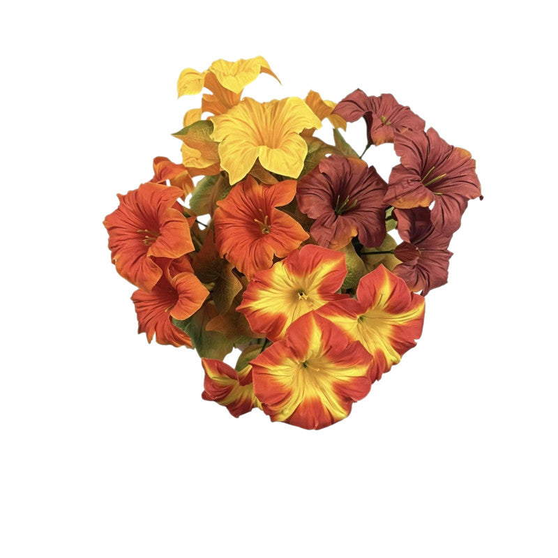 Bulk 5pcs Autumn Morning Glory Stems | 12" Faux Flowers