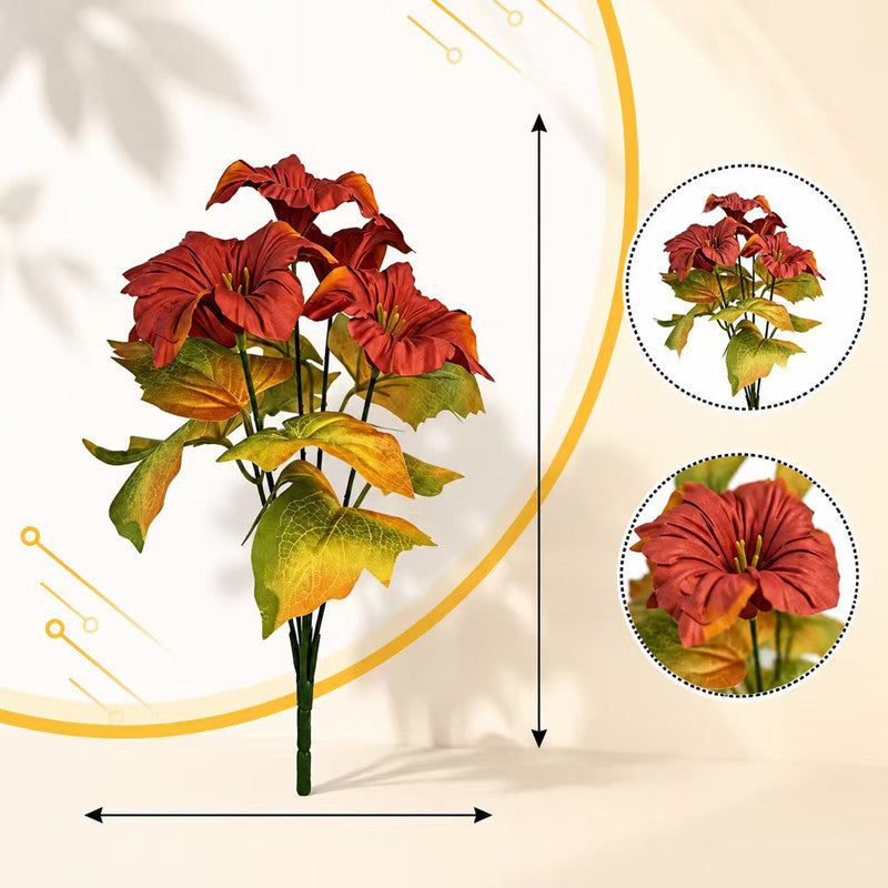 Bulk 5pcs Autumn Morning Glory Stems | 12" Faux Flowers