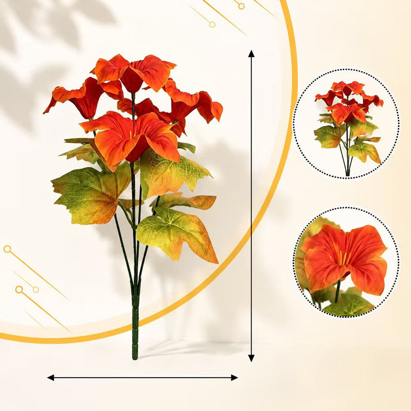 Bulk 5pcs Autumn Morning Glory Stems | 12" Faux Flowers