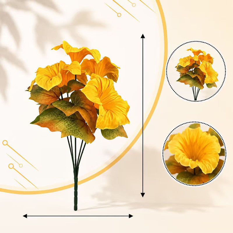 Bulk 5pcs Autumn Morning Glory Stems | 12" Faux Flowers