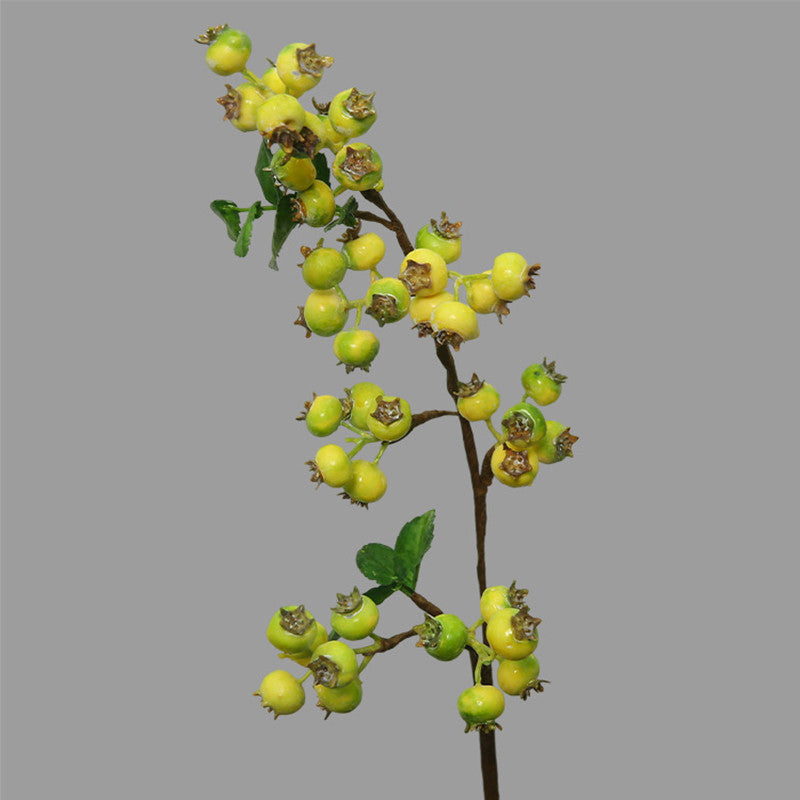 21" Realistic Faux Blueberry Stem - Perfect for Home Decor, Weddings, & Events, Low Maintenance, Allergy & Pet Safe