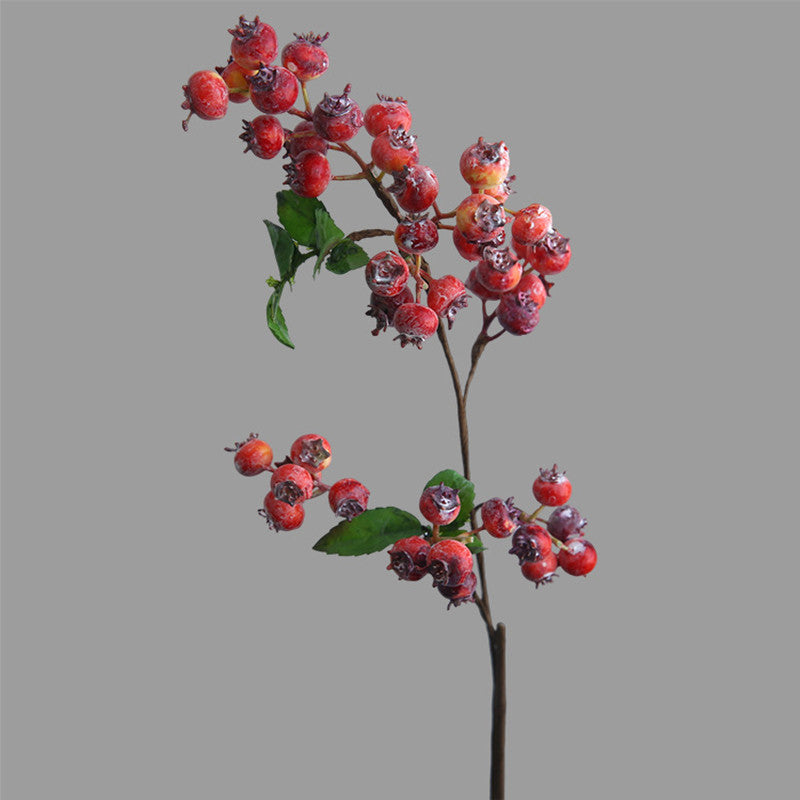 21" Realistic Faux Blueberry Stem - Perfect for Home Decor, Weddings, & Events, Low Maintenance, Allergy & Pet Safe