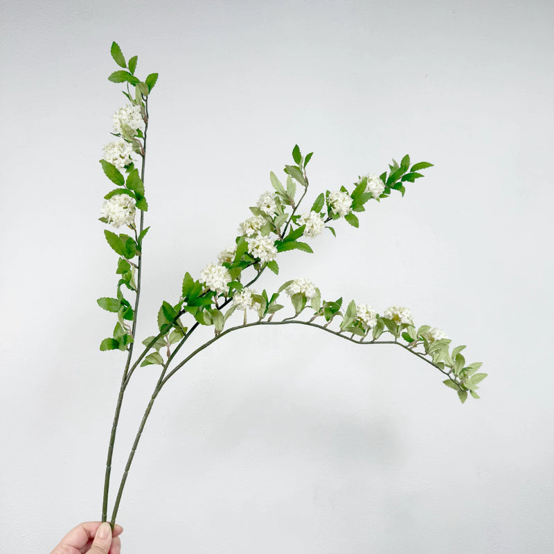 Set of 2 Realistic Faux Hydrangea Stems, 35" Soft Branches, Perfect for Home Decor, Weddings, Events, and Floral Arrangements