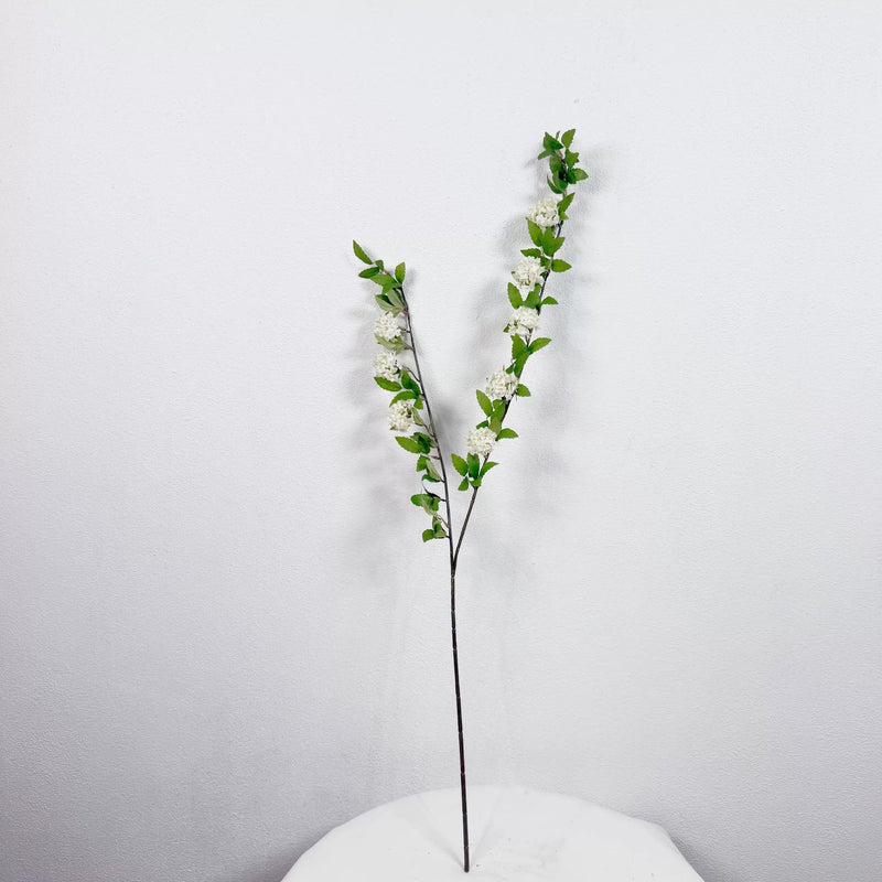 Set of 2 Realistic Faux Hydrangea Stems, 35" Soft Branches, Perfect for Home Decor, Weddings, Events, and Floral Arrangements