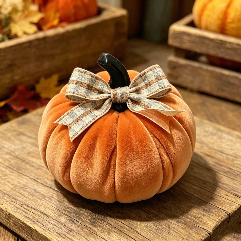 Mini Faux Pumpkin Decoration, 2.5" Resin Craft, Realistic Orange Fall Decor for Home, Weddings, Seasonal Parties, Rustic Table Centerpiece