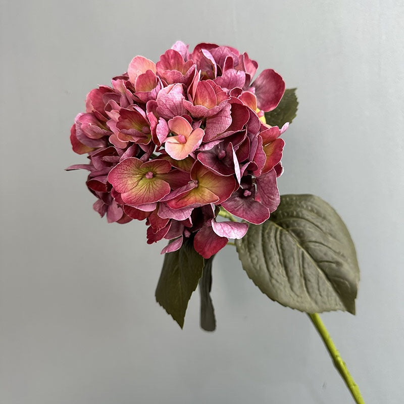 Real-Touch Hydrangea Bouquet, 24" Faux Floral Arrangement for Home Decor, Weddings, Events, Allergy & Pet Safe, No Maintenance