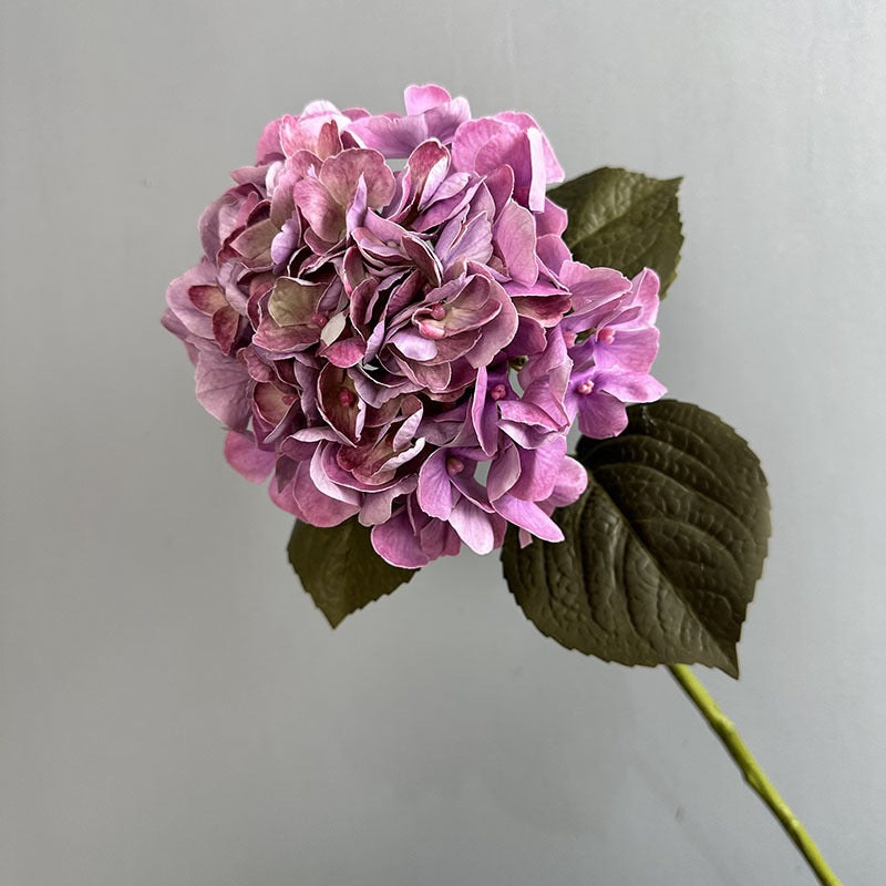 Real-Touch Hydrangea Bouquet, 24" Faux Floral Arrangement for Home Decor, Weddings, Events, Allergy & Pet Safe, No Maintenance