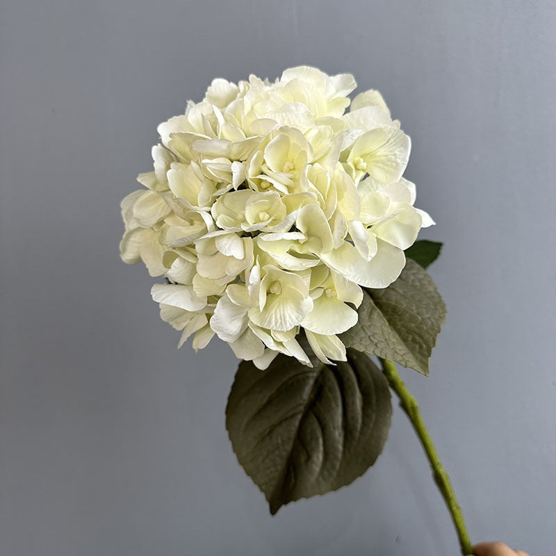 Real-Touch Hydrangea Bouquet, 24" Faux Floral Arrangement for Home Decor, Weddings, Events, Allergy & Pet Safe, No Maintenance