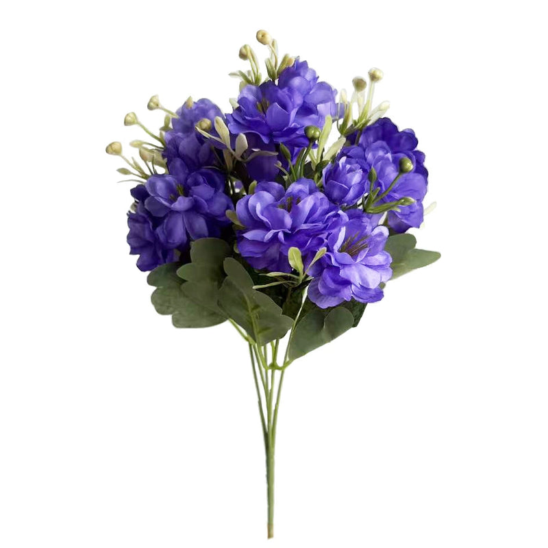 Faux Camellia Stems, 15" Tall with 15 Lifelike Blooms, Realistic Artificial Flowers for Vase, Wedding Bouquets, DIY Floral Arrangements & Centerpieces
