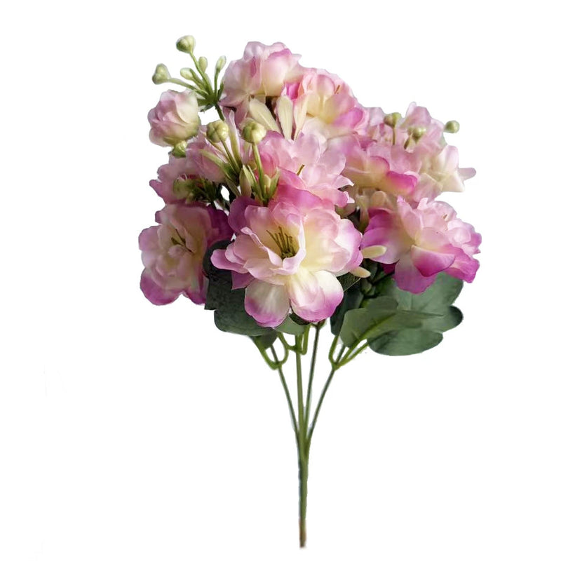 Faux Camellia Stems, 15" Tall with 15 Lifelike Blooms, Realistic Artificial Flowers for Vase, Wedding Bouquets, DIY Floral Arrangements & Centerpieces