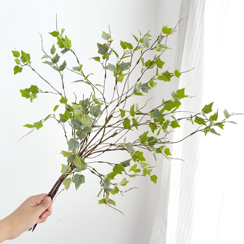 23" Realistic Ivy Branch, Lifelike Trailing Greenery Stem for Tall Vases, Wedding Decor, DIY Floral Arrangements & Year-Round Home Accents