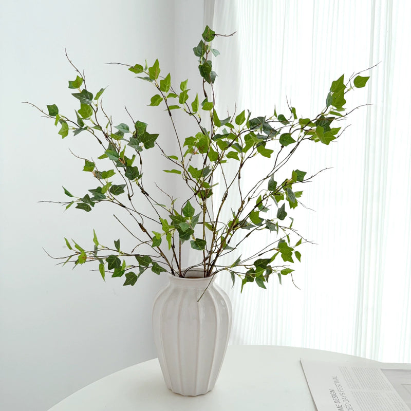 23" Realistic Ivy Branch, Lifelike Trailing Greenery Stem for Tall Vases, Wedding Decor, DIY Floral Arrangements & Year-Round Home Accents