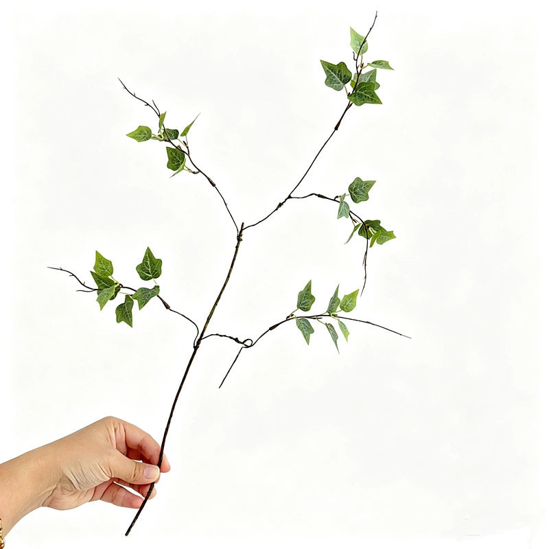 23" Realistic Ivy Branch, Lifelike Trailing Greenery Stem for Tall Vases, Wedding Decor, DIY Floral Arrangements & Year-Round Home Accents