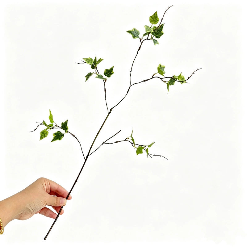 23" Realistic Ivy Branch, Lifelike Trailing Greenery Stem for Tall Vases, Wedding Decor, DIY Floral Arrangements & Year-Round Home Accents