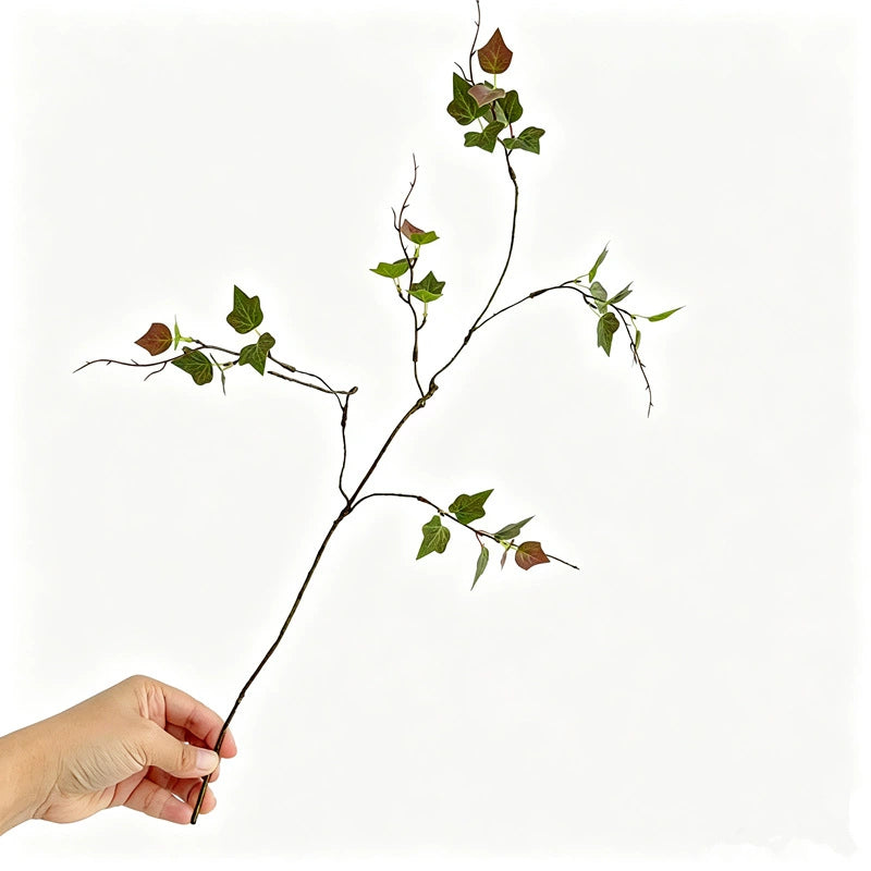 23" Realistic Ivy Branch, Lifelike Trailing Greenery Stem for Tall Vases, Wedding Decor, DIY Floral Arrangements & Year-Round Home Accents