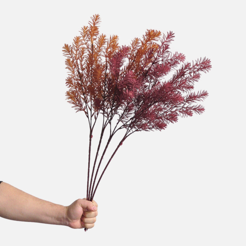 Autumn-Inspired Faux Fern Plant, 27" Realistic Plastic Greenery for Home Decor, Weddings, Events, and Seasonal Celebrations
