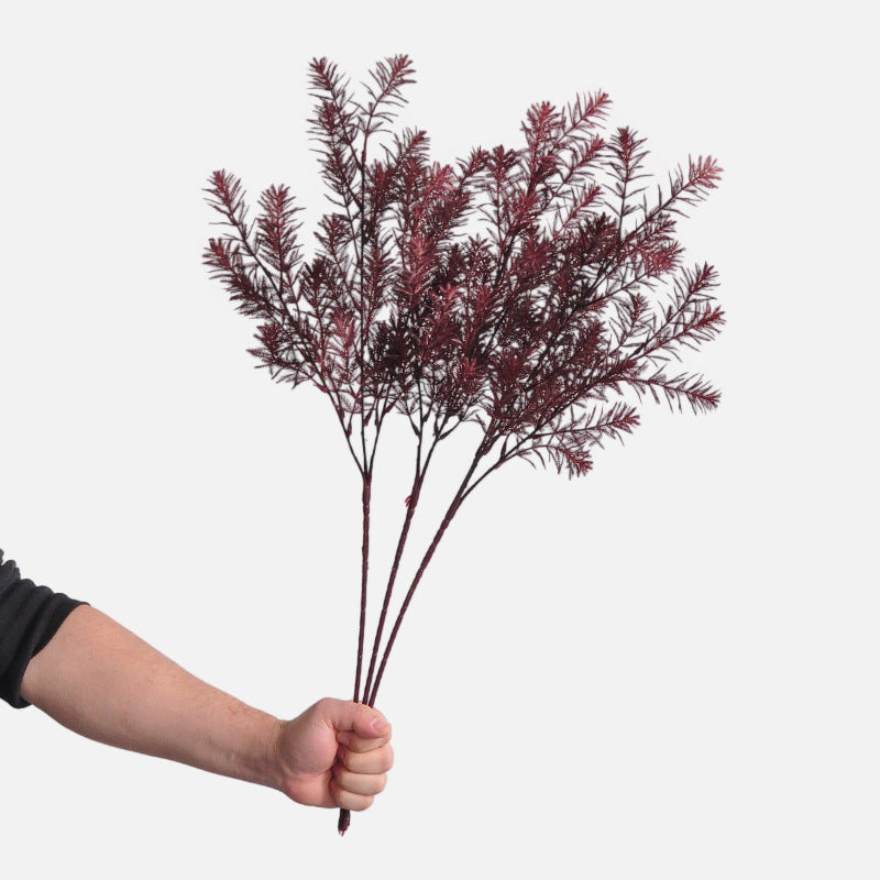 Autumn-Inspired Faux Fern Plant, 27" Realistic Plastic Greenery for Home Decor, Weddings, Events, and Seasonal Celebrations